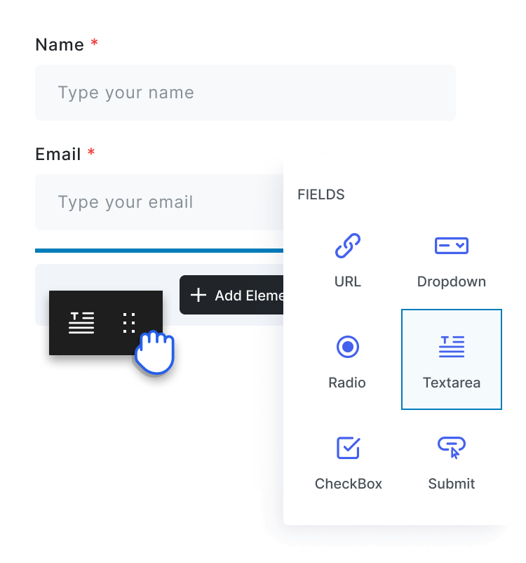 Drag Drop Visual Builder